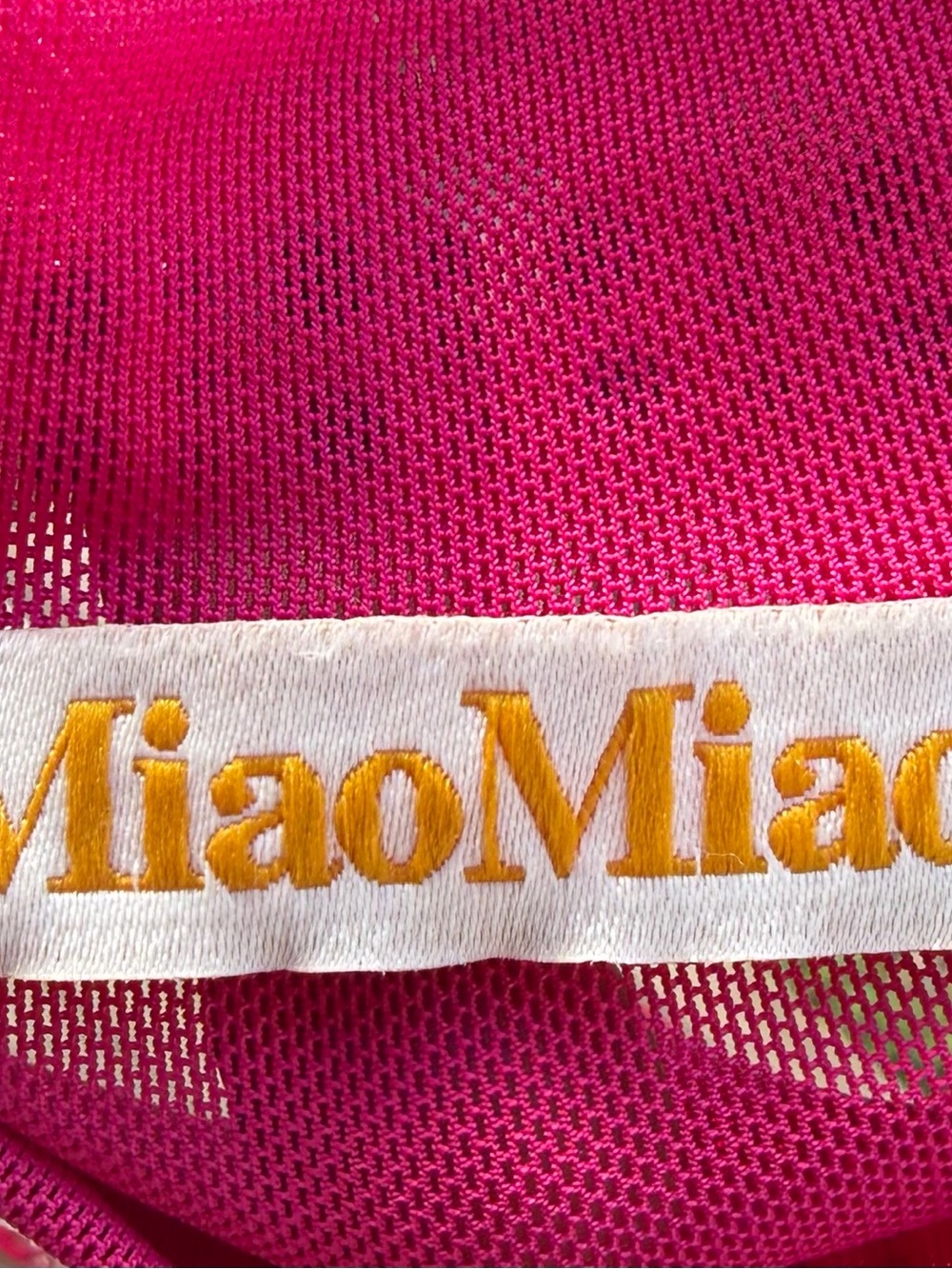 Rhinestone-Embellished Hot Pink Mock Neck Camisole - Picture 5 of 5